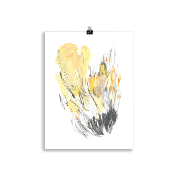 Poster Abstract yellow